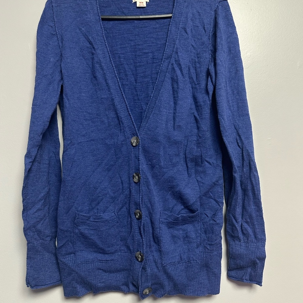 Mossimo Supply Co. Blue Cardigan Sweater